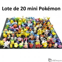 Lote de 20 mini pokémons